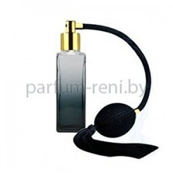 Флакон Гранд 40мл черный (груша с кисточкой золото)