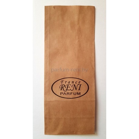 Пакет из крафтовой бумаги 9*23см с логотипом Рени 5шт