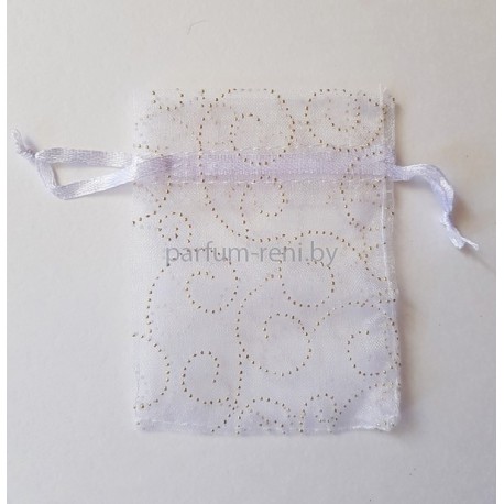 Мешочек из Органзы 7*9см Белый 5шт