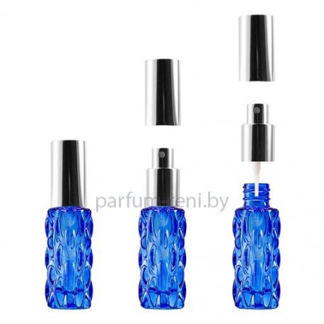 Флакон Гранат 20мл синий (спрей люкс серебро)