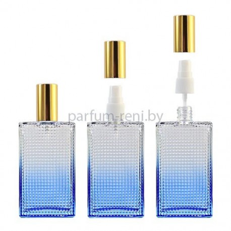 Флакон Престиж 100мл синий (спрей полулюкс золото)