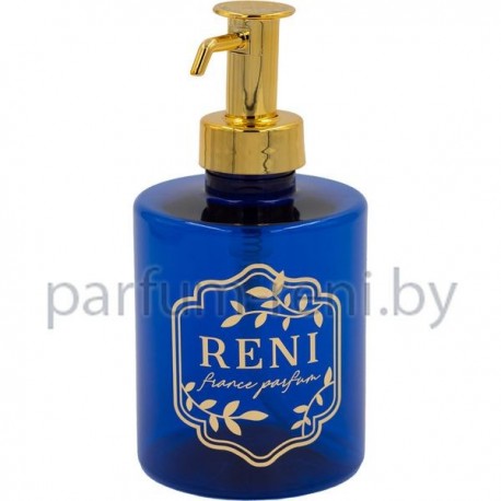 Амфора RENI синий пластик с дозатором золото 300мл