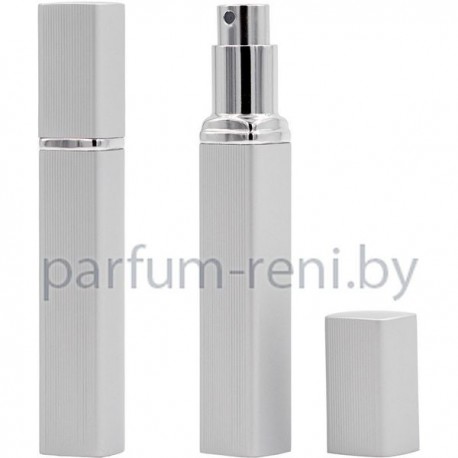 Флакон Квадрат матовый 12мл серебро