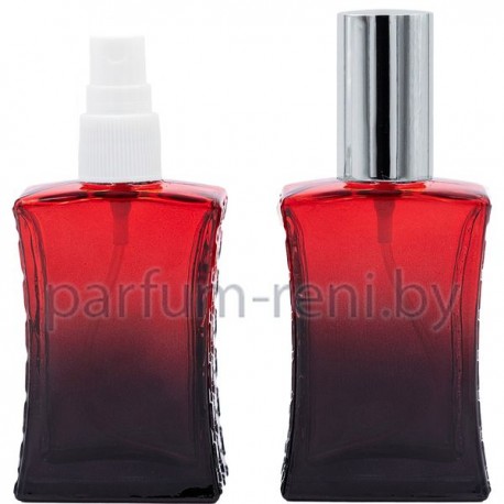 Флакон Да Винчи 50мл красный (спрей полулюкс серебро)