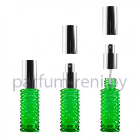 Флакон Спираль 20мл зеленый (спрей люкс серебро)
