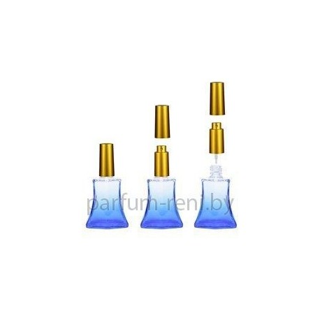 Флакон Франческа 20мл синий (микроспрей золото)
