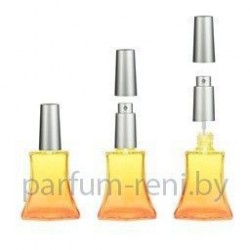 Флакон Франческа 20мл оранжевый (микроспрей серебро)
