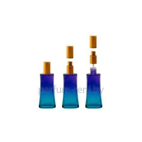 Флакон Ирис 50мл голубой (спрей люкс серебро)